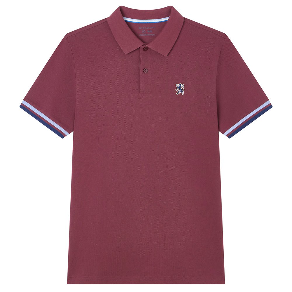 Giordano Men's Cotton Slim Performance Polo With Small Lion Embroidery - first_variant_option_2 Premium Polo for Giordano