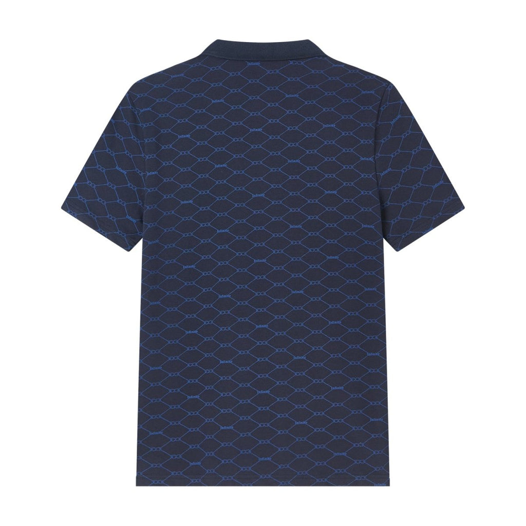 Giordano Men's Cotton Slim Pique Polo With Pattern Print - Premium Polo
