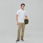 Giordano Men's Cotton Slim Pique Polo With Small Lion Embroidery - first_variant_option_2 Premium Polo for Giordano