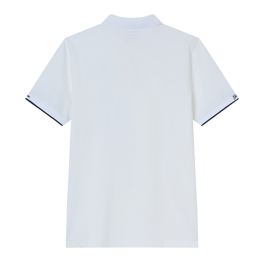 Giordano Men's Cotton Slim Pique Polo With Small Lion Embroidery - first_variant_option_2 Premium Polo for Giordano