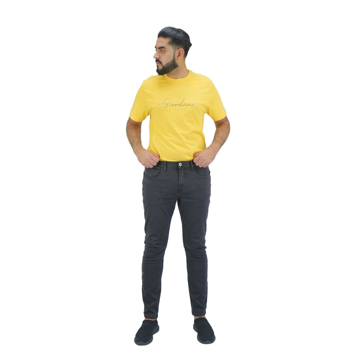 Men's Cotton Spandex Denim Low Rise Skinny Fit Tapered Jeans - Giordano