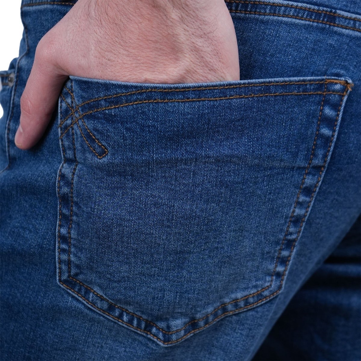 Men's Cotton Spandex Denim Low Rise Skinny Fit Tapered Jeans 30 - Shop Giordano