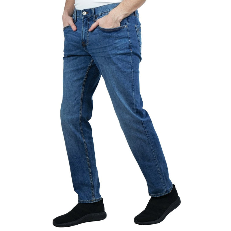 Giordano Men's Cotton Spandex Denim Low Rise Skinny Fit Tapered Jeans - Premium Jeans