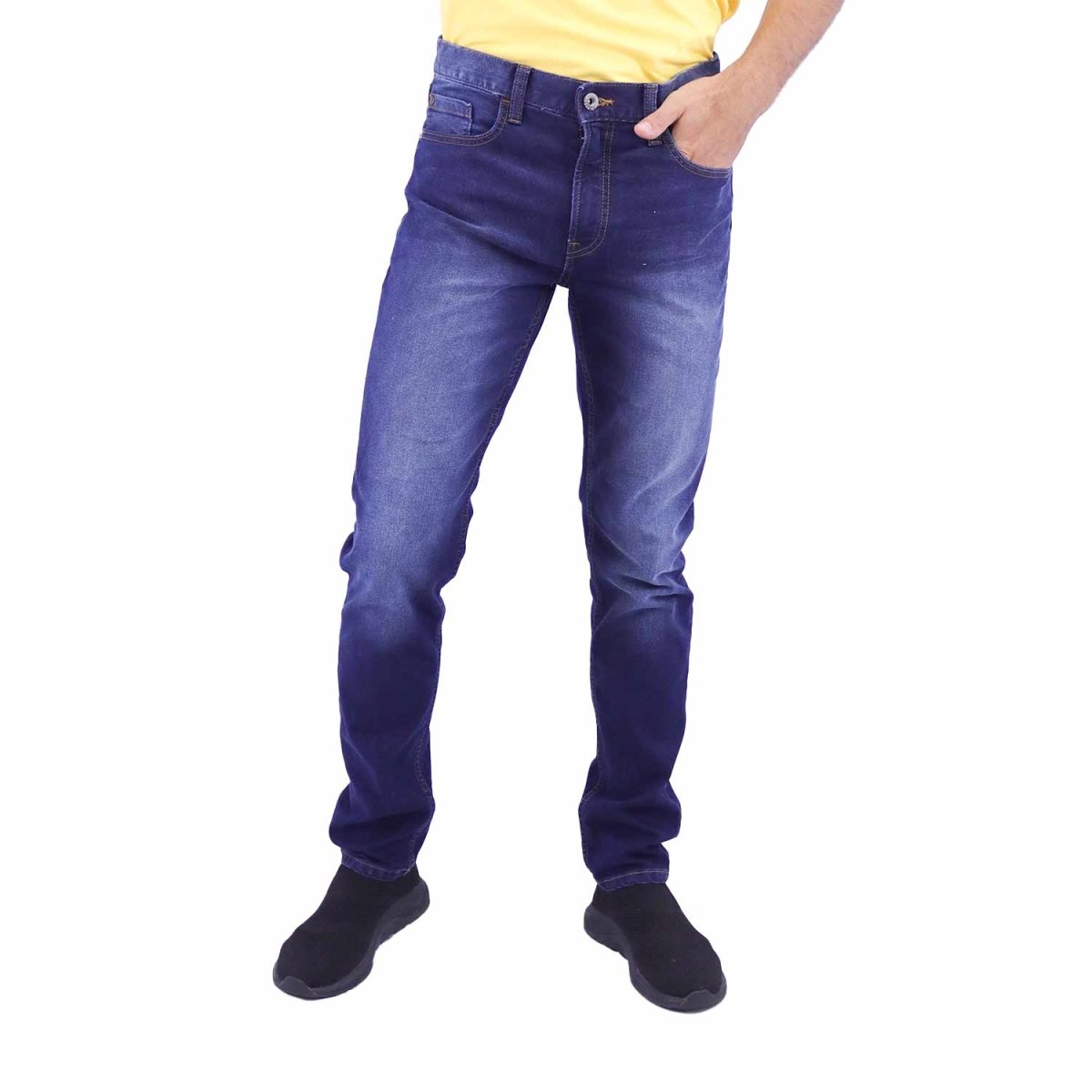 Men's Cotton Spandex Denim Low Rise Skinny Tapered Fit Jeans - Giordano