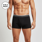 Men's Cotton Spandex Jersey 3 - Pack Trunks S - Shop Giordano