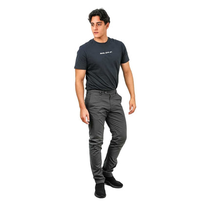 Men's Cotton Spandex Twill Slim Fit Khakis - Giordano