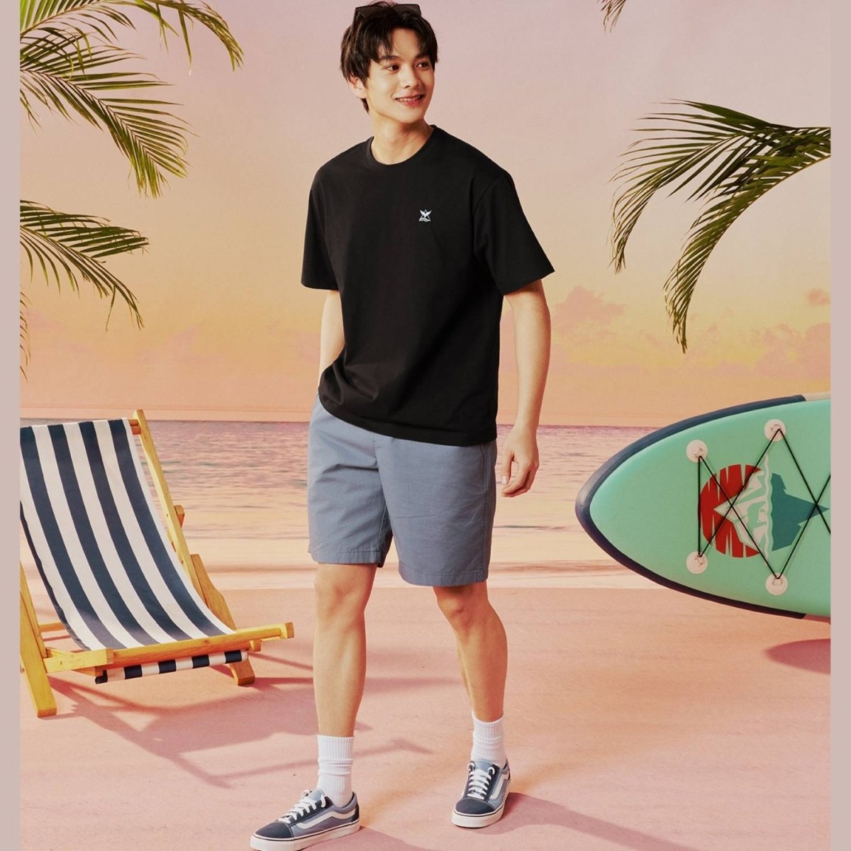 Men's Cotton Twill Bermuda Shorts - Giordano
