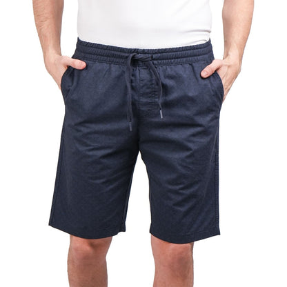 Men's Cotton Twill Bermuda Shorts: Slim Fit, Elastic Waist, Ultimate Comfort - Giordano