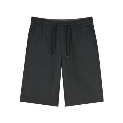 Men's Cotton Twill Bermuda Shorts: Slim Fit, Elastic Waist, Ultimate Comfort - Giordano
