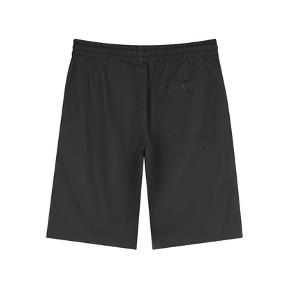 Men's Cotton Twill Bermuda Shorts: Slim Fit, Elastic Waist, Ultimate Comfort - Giordano
