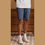 Men's Cotton Twill Bermuda Shorts: Slim Fit, Elastic Waist, Ultimate Comfort S - Shop Giordano