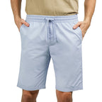 Men's Cotton Twill Bermuda Shorts: Slim Fit, Elastic Waist, Ultimate Comfort S - Shop Giordano