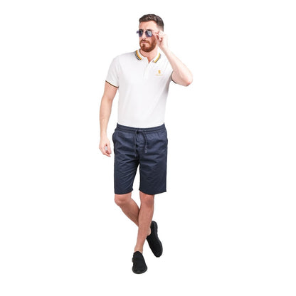 Men's Cotton Twill Bermuda Shorts: Slim Fit, Elastic Waist, Ultimate Comfort - Giordano