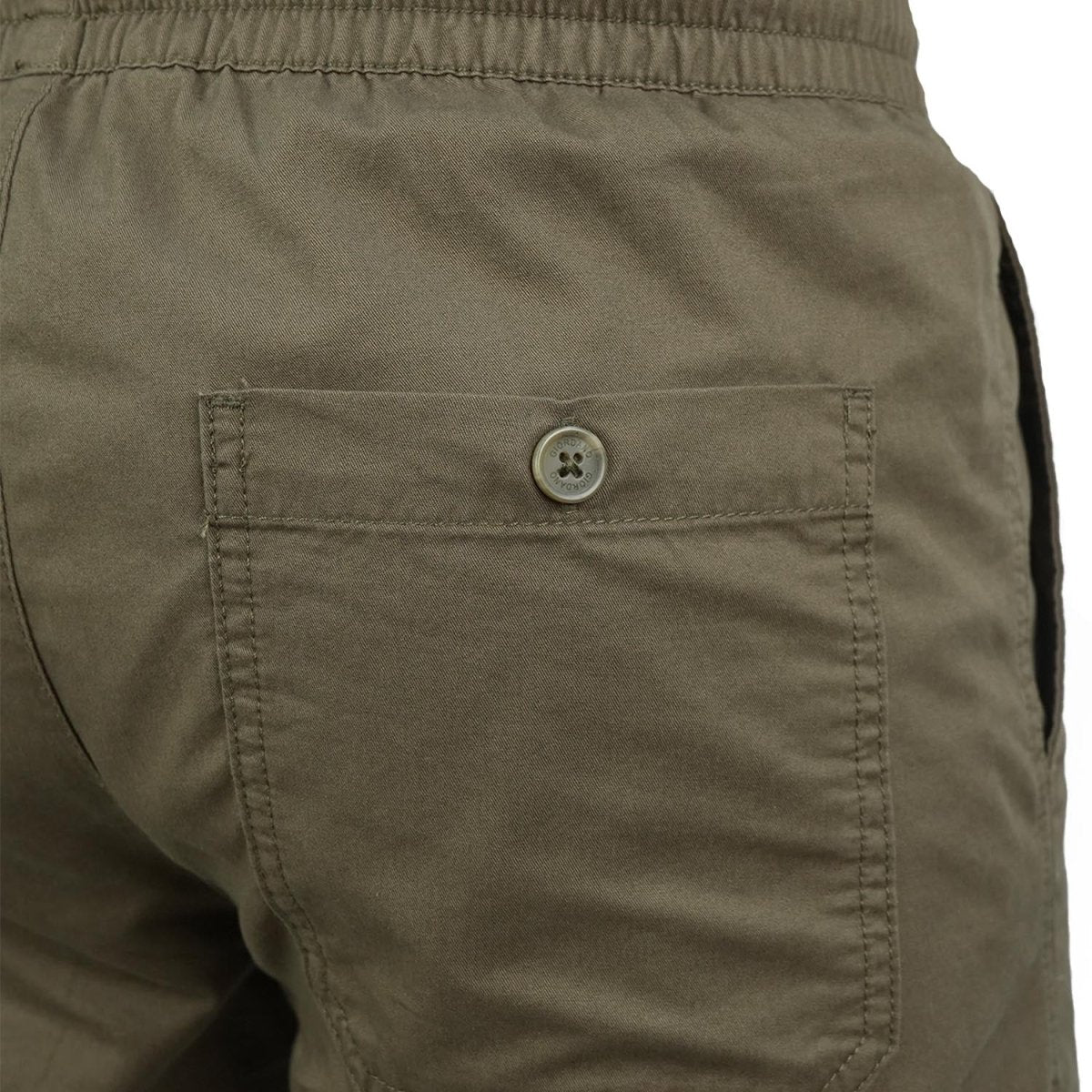 Men's Cotton Twill Bermuda Shorts: Slim Fit, Elastic Waist, Ultimate Comfort S - Shop Giordano
