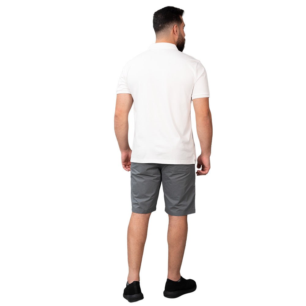 Men's Cotton Twill Bermuda Shorts: Slim Fit, Elastic Waist, Ultimate Comfort S - Shop Giordano