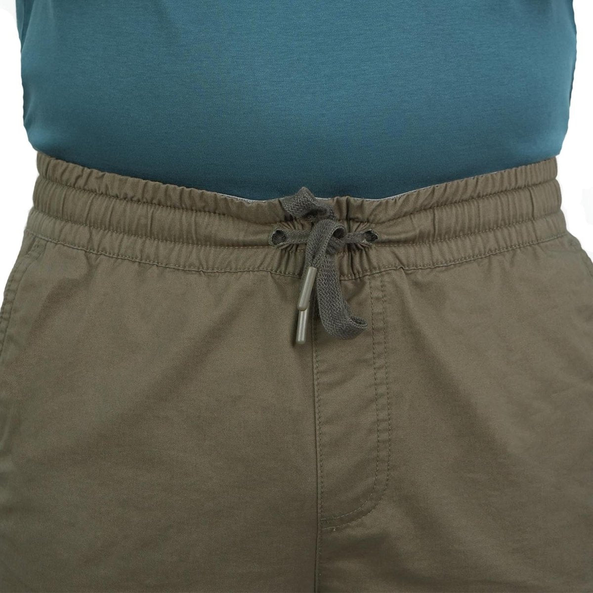 Men's Cotton Twill Bermuda Shorts: Slim Fit, Elastic Waist, Ultimate Comfort S - Shop Giordano