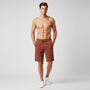 Men's Cotton Twill Bermuda Shorts: Slim Fit, Elastic Waist, Ultimate Comfort S - Shop Giordano