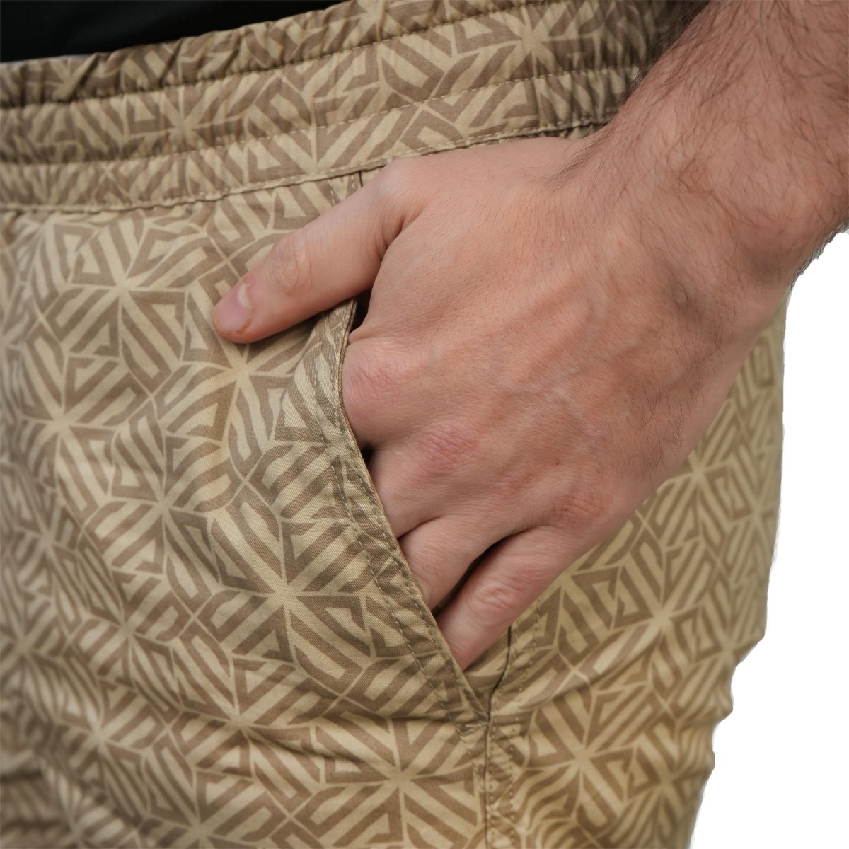 Men's Cotton Twill Bermuda Shorts: Slim Fit, Elastic Waist, Ultimate Comfort S - Shop Giordano