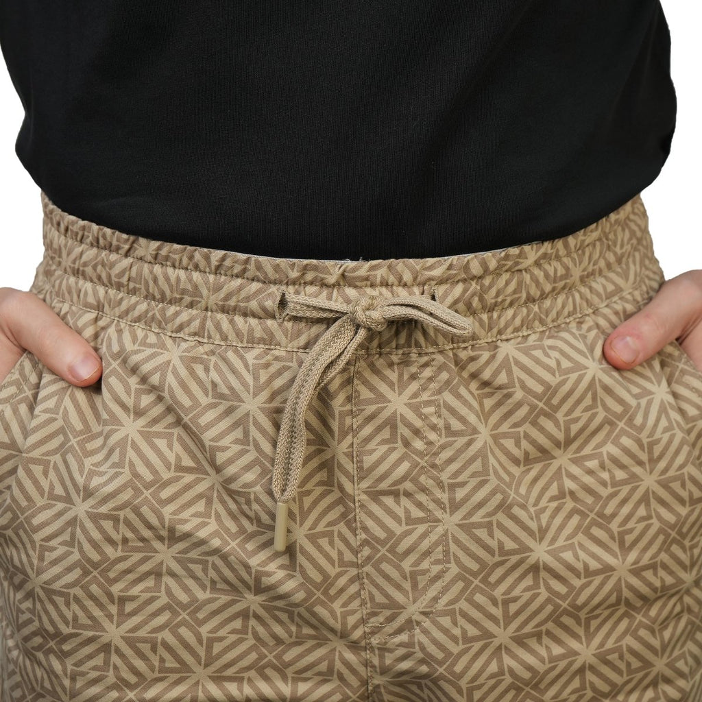 Men's Cotton Twill Bermuda Shorts: Slim Fit, Elastic Waist, Ultimate Comfort S - Shop Giordano