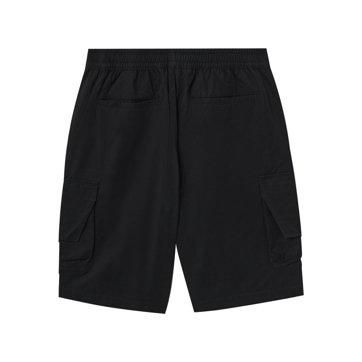 Men's Cotton Twill Cargo Shorts: Relaxed Fit, Elastic Waist Comfort - Giordano