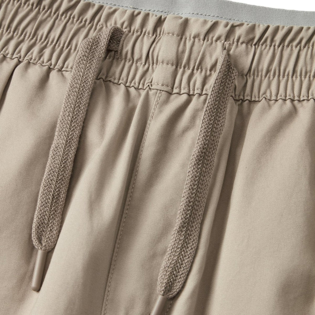 Men's Cotton Twill Cargo Shorts: Relaxed Fit, Elastic Waist Comfort S - Shop Giordano