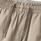 Men's Cotton Twill Cargo Shorts: Relaxed Fit, Elastic Waist Comfort S - Shop Giordano