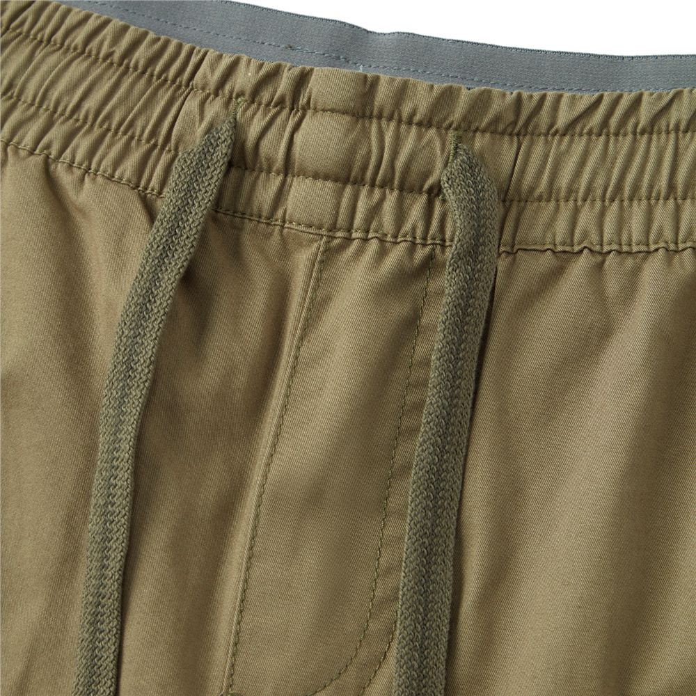 Men's Cotton Twill Cargo Shorts: Relaxed Fit, Elastic Waist Comfort - Giordano