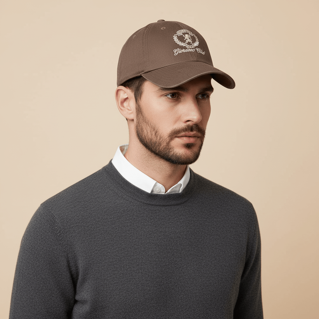 Men’S Cotton Twill Embroidered Adjustable Baseball Cap Free Size - Shop Giordano