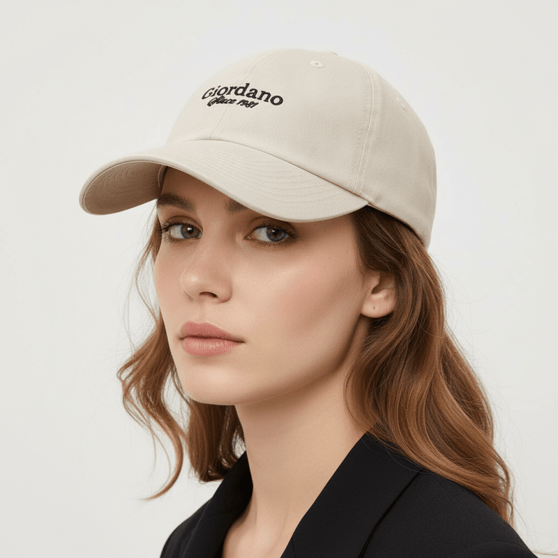 Giordano Men's Cotton Twill Embroidered Baseball Cap - Premium Cap