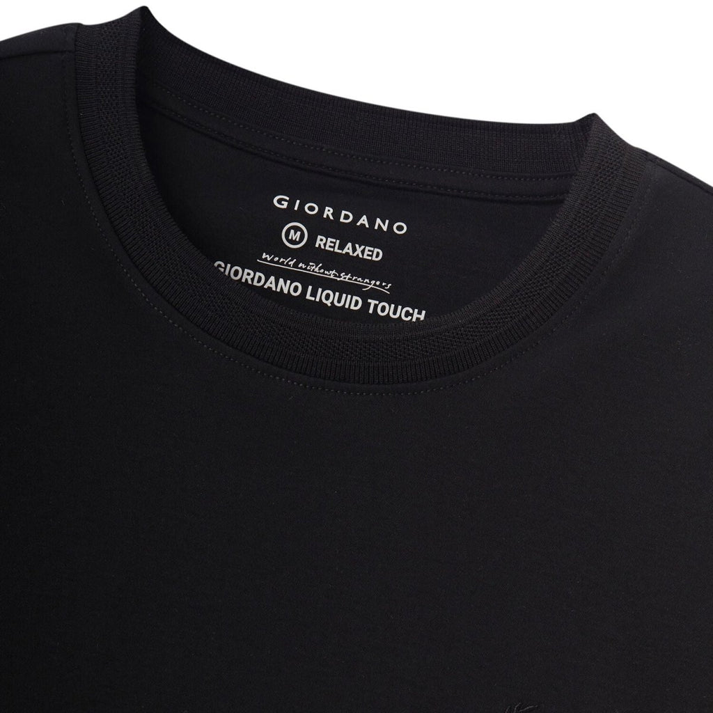 Giordano Men's Crewneck Liquid Touch Tee - Relaxed Fit - Premium Tee