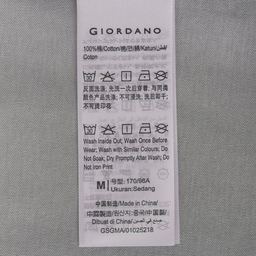 Men's Crewneck Liquid Touch Tee - Relaxed Fit S - Shop Giordano