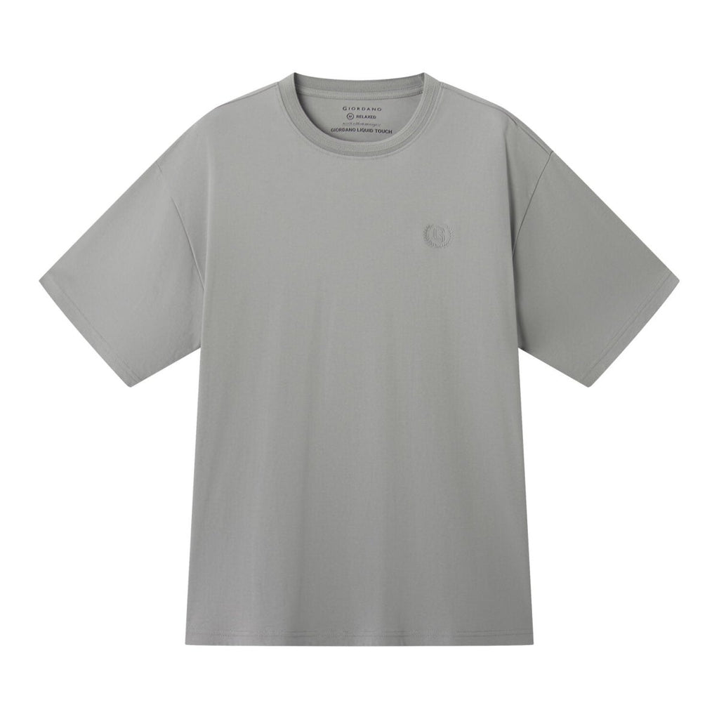 Men's Crewneck Liquid Touch Tee - Relaxed Fit S - Shop Giordano