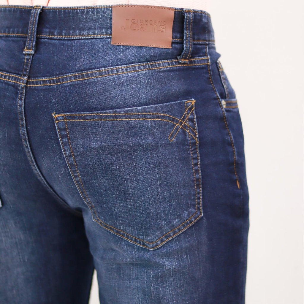 Giordano Men's Denim Low Rise Skinny Tapered Fit Jeans - Premium Jeans