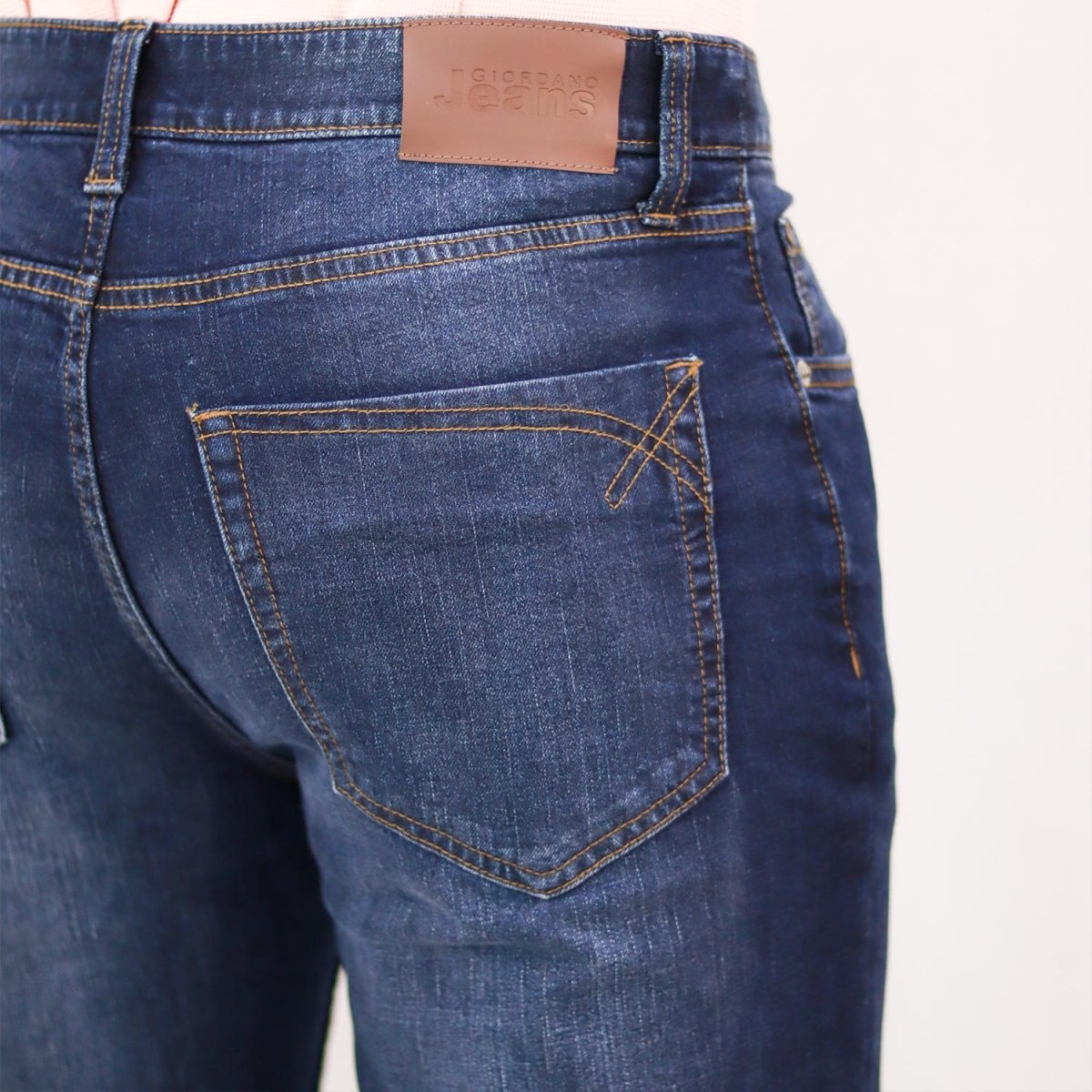 Giordano Men's Denim Low Rise Skinny Tapered Fit Jeans - Premium Jeans