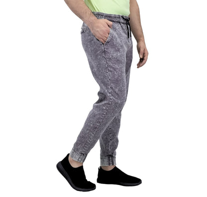 Men's Denim Mid Rise Slim Fit Joggers - Giordano