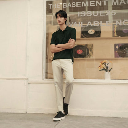 Men’S Easy Fit Jogger Pants – Stretch Twill & Everyday Comfort | Korea Collection - Giordano