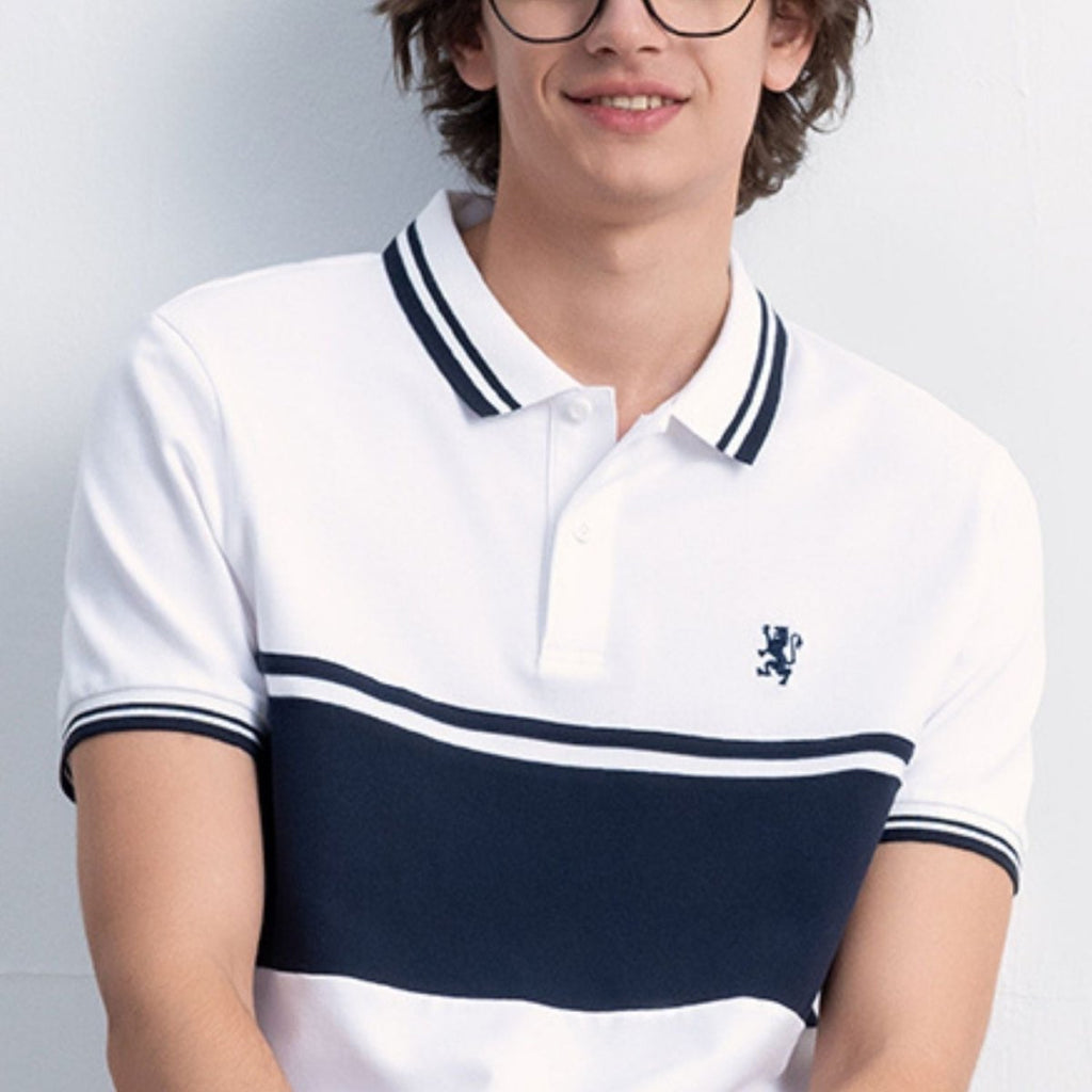 Giordano Men's Embroidered Pique Polo | Thematic 3G Collection - Premium Polo