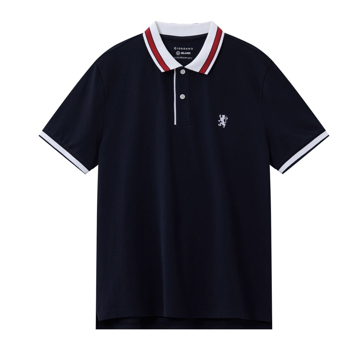Giordano Men's Embroidered Pique Polo | Thematic 3G Collection - Premium Polo