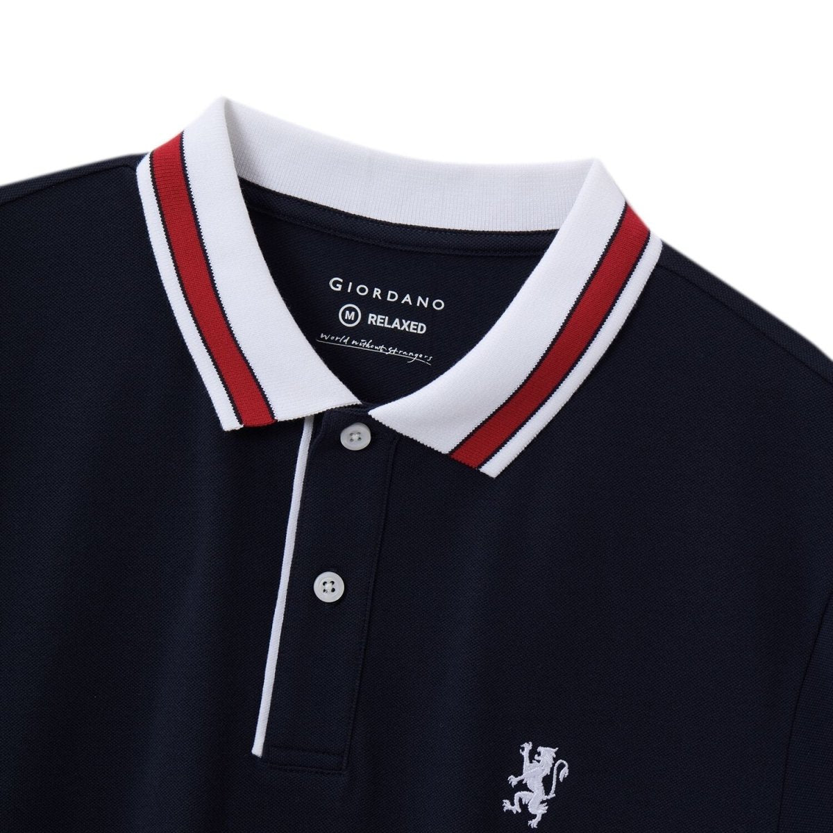 Giordano Men's Embroidered Pique Polo | Thematic 3G Collection - Premium Polo