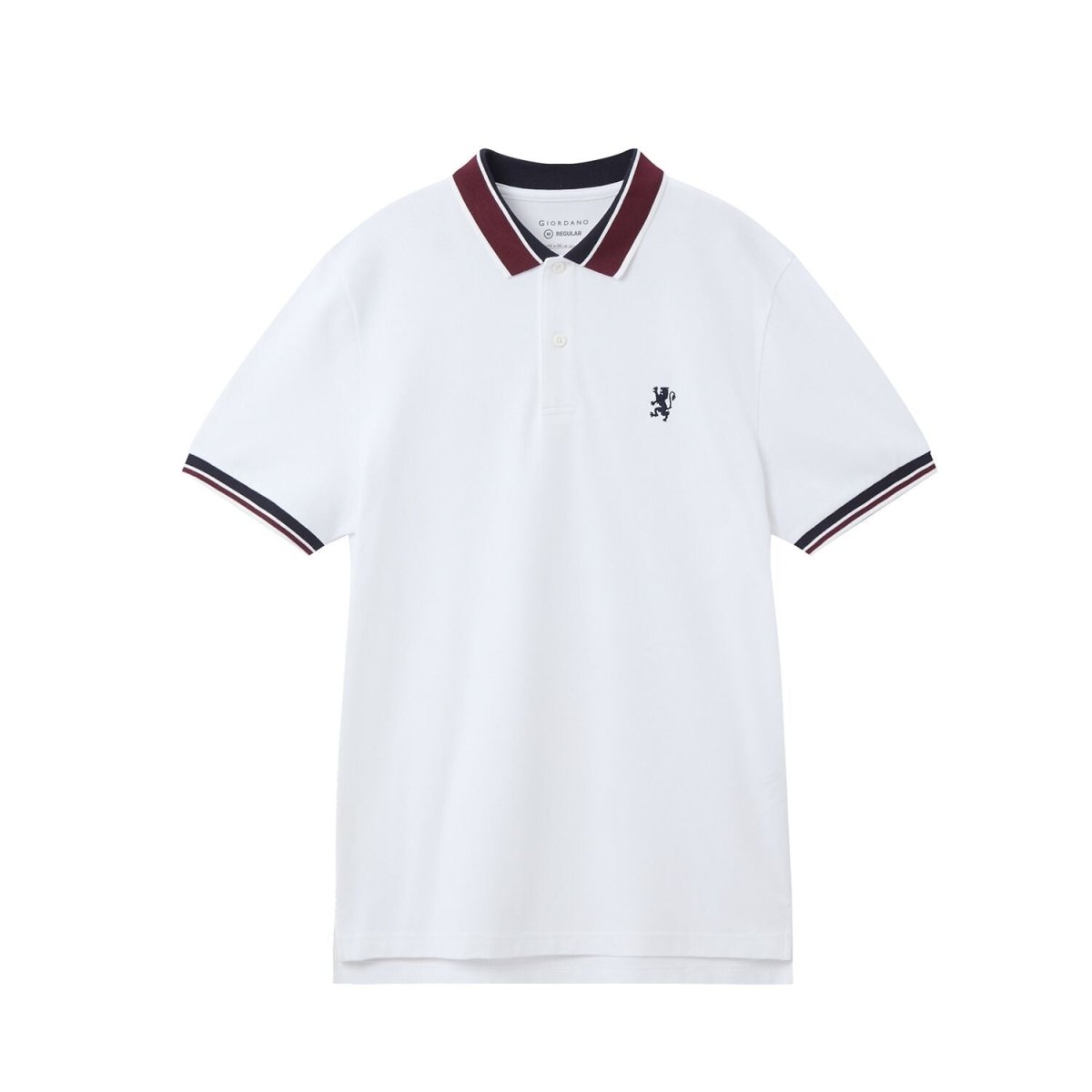Giordano Men's Embroidered Pique Polo | Thematic 3G Collection - Premium Polo