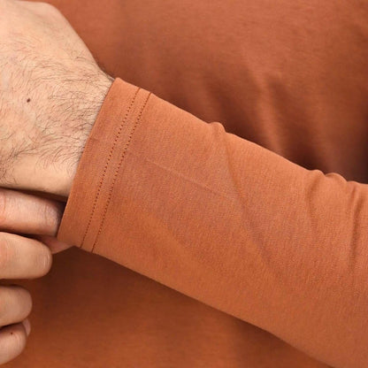 Men's Flat Knit Collar Long Sleeve Liquid Touch Slim Fit Solid Color Polo - Giordano