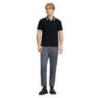 Men's Flat Knit Collar Short Sleeve Cotton Blend Polo S - Shop Giordano