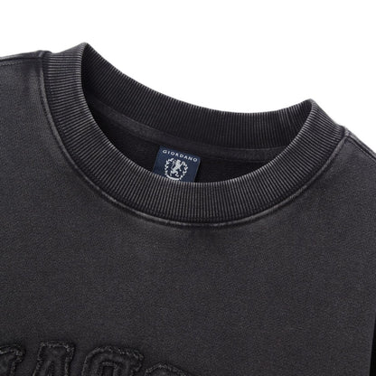 Men’S French Terry Crew Neck Printed Sweatshirt - Giordano