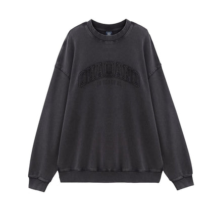 Men’S French Terry Crew Neck Printed Sweatshirt - Giordano
