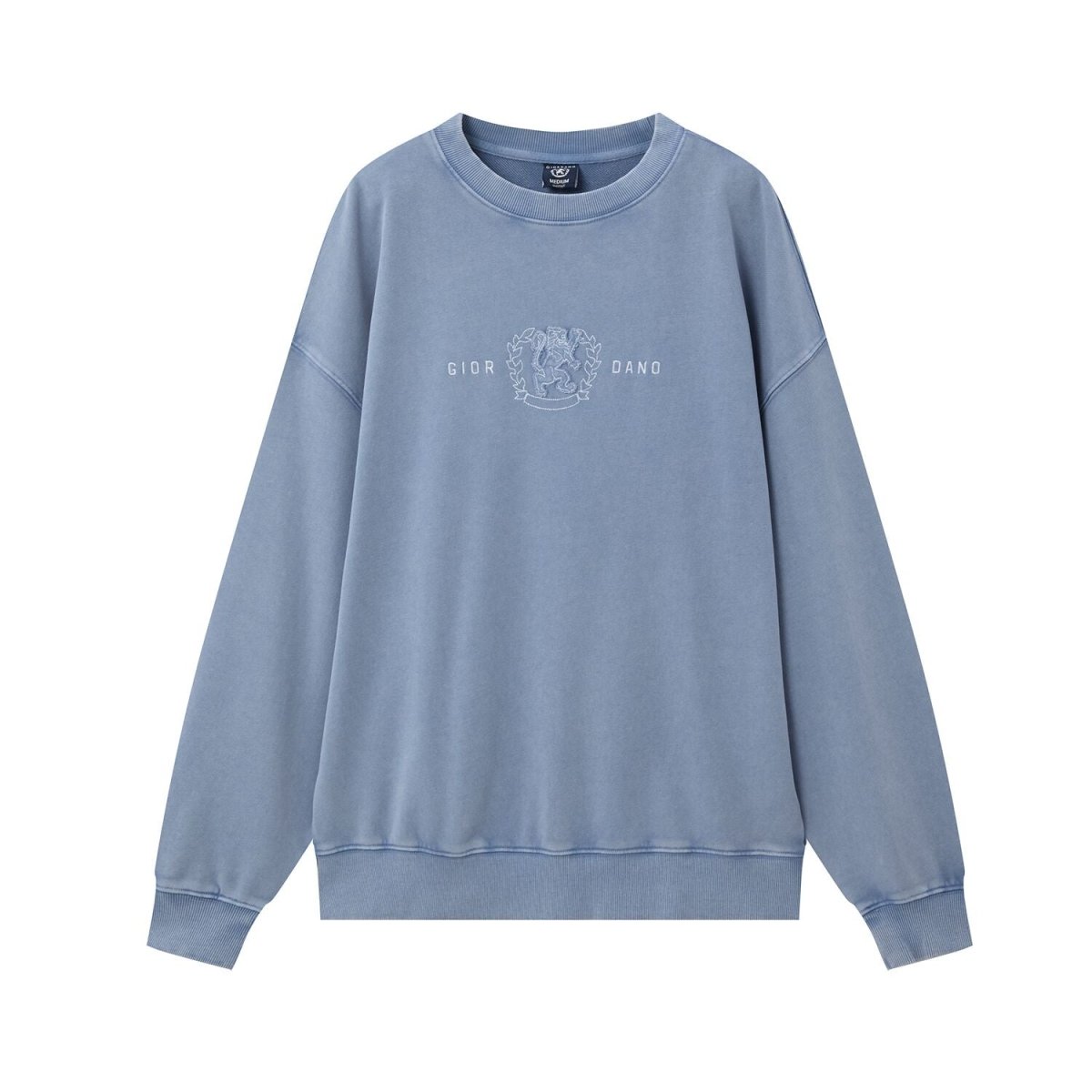 Men’S French Terry Crew Neck Printed Sweatshirt - Giordano