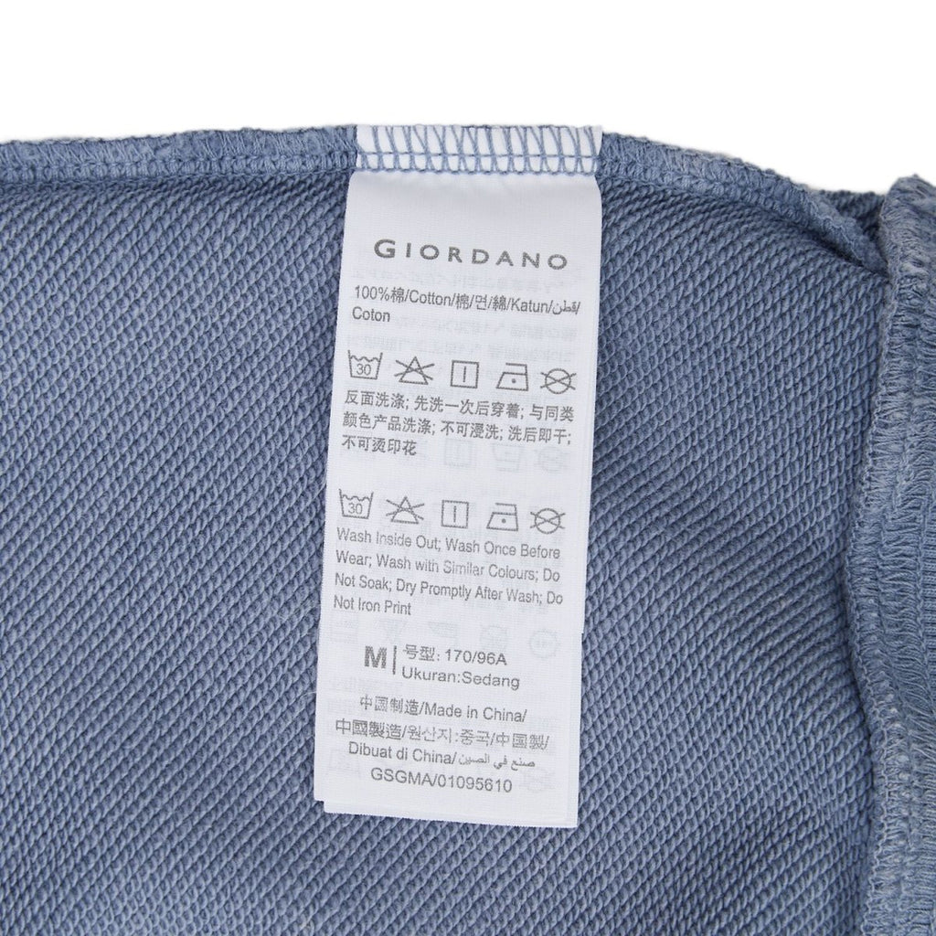 Men’s French Terry Crew Neck Printed Sweatshirt S - Shop Giordano