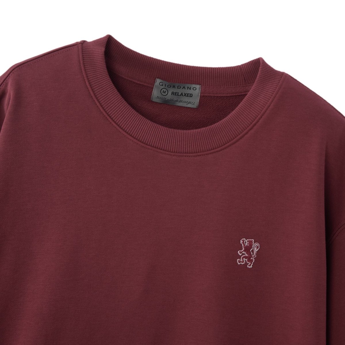 Men’S French Terry Crew Neck Relaxed Fit Sweatshirt S - Shop Giordano