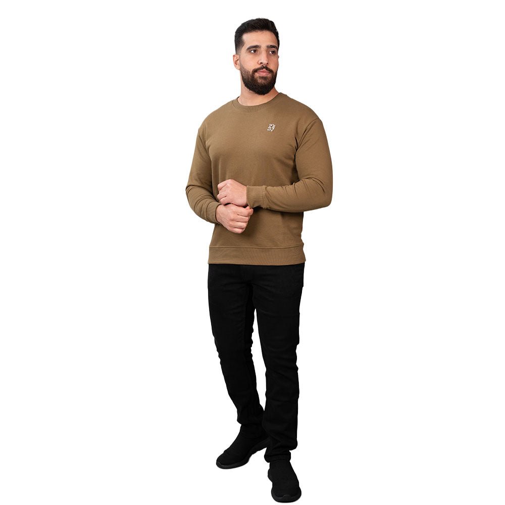 Men’S French Terry Crew Neck Relaxed Fit Sweatshirt S - Shop Giordano