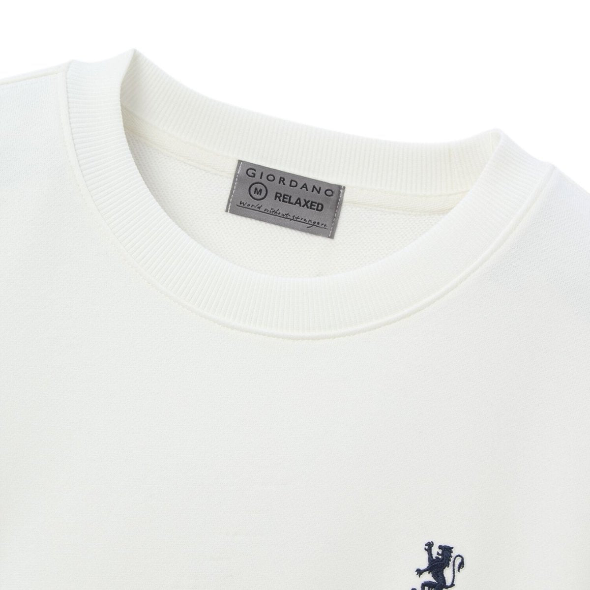 Men’S French Terry Crew Neck Relaxed Fit Sweatshirt S - Shop Giordano