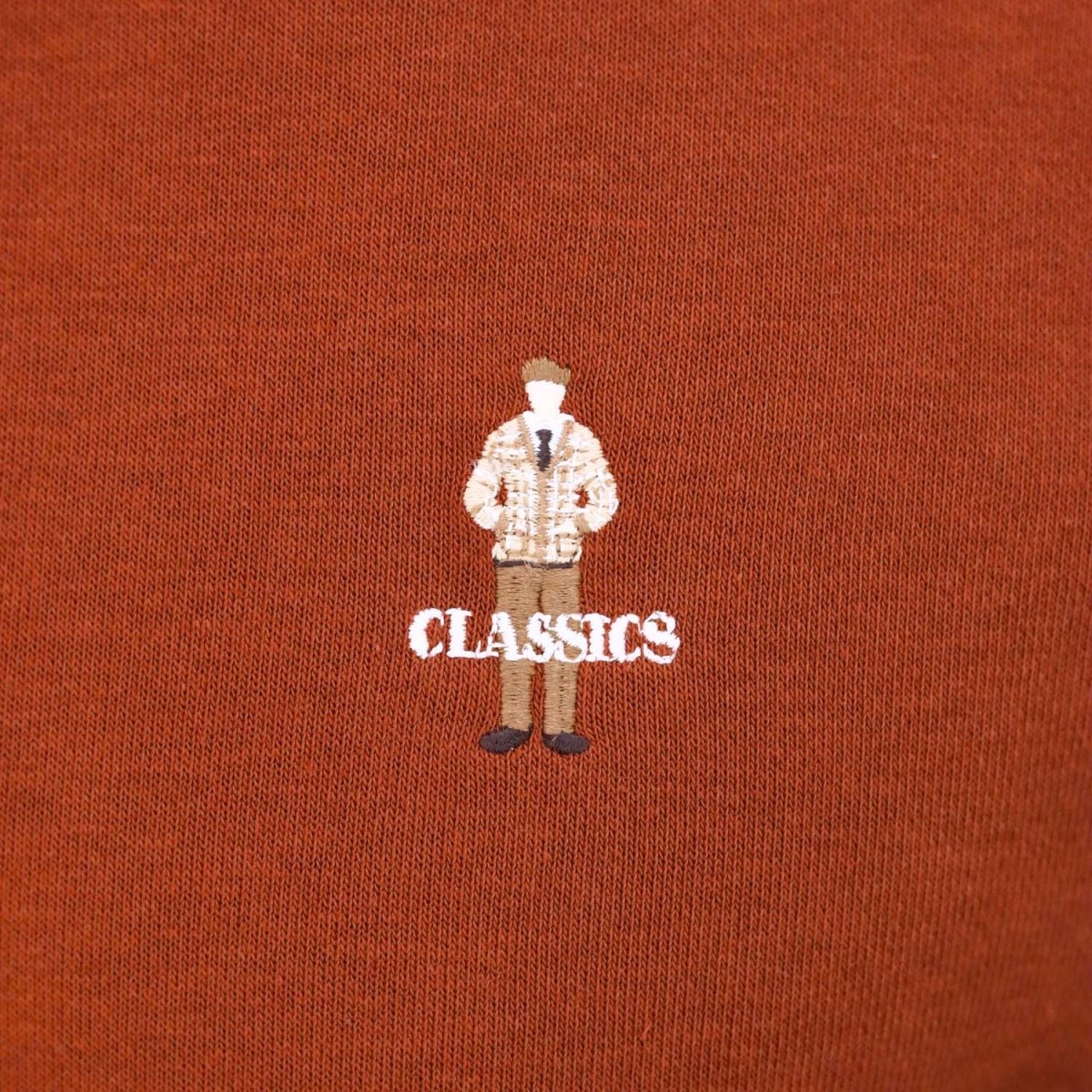 Men's French Terry Long Sleeve Relaxed Fit Classic Logo Print Sweatshirt Hoodie - Giordano